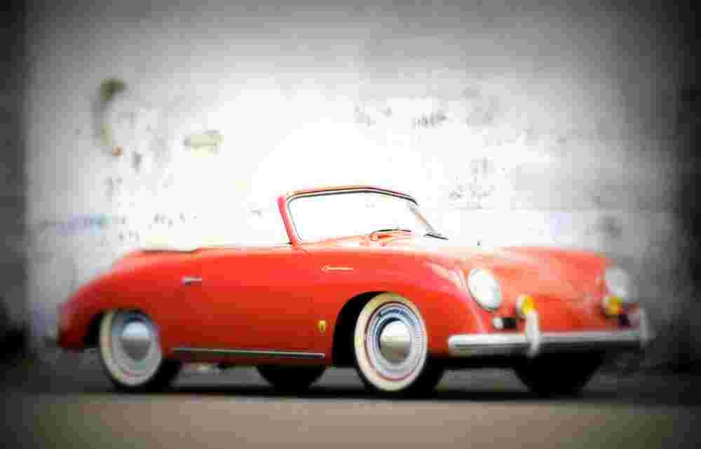 1955 Porsche 356 Pre A Cabriolet Continental A4 Photo Print
