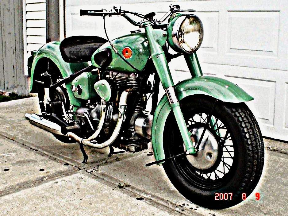 1955 Sunbeam S7 motorbike A4 Photo Print