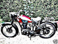 1955 bsa m21 motorbike A4 Photo Print