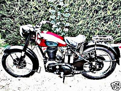 1955 bsa m21 motorbike A4 Photo Print