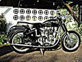 1955 bullet motorbike A4 Photo Print