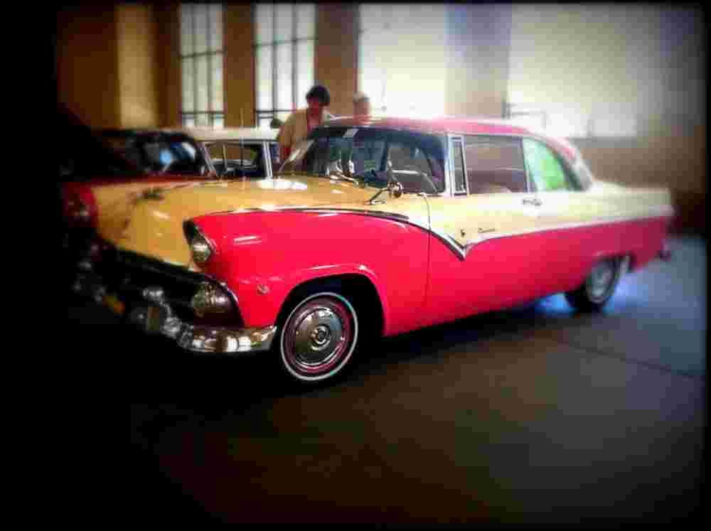 1955 ford victoria A4 Photo Print