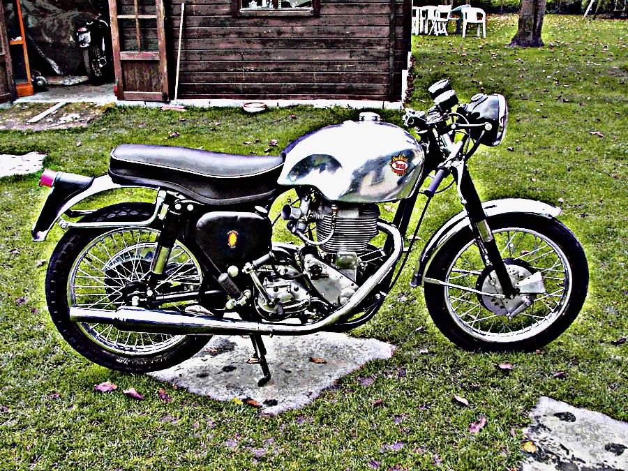 1956 Bsa 350 motorbike A4 Photo Print
