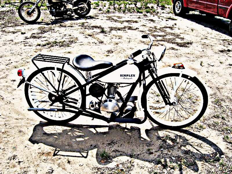 1956 Simplex motorbike A4 Photo Print