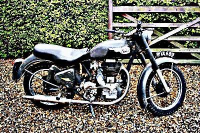 1956 clipper deluxe motorbike A4 Photo Print
