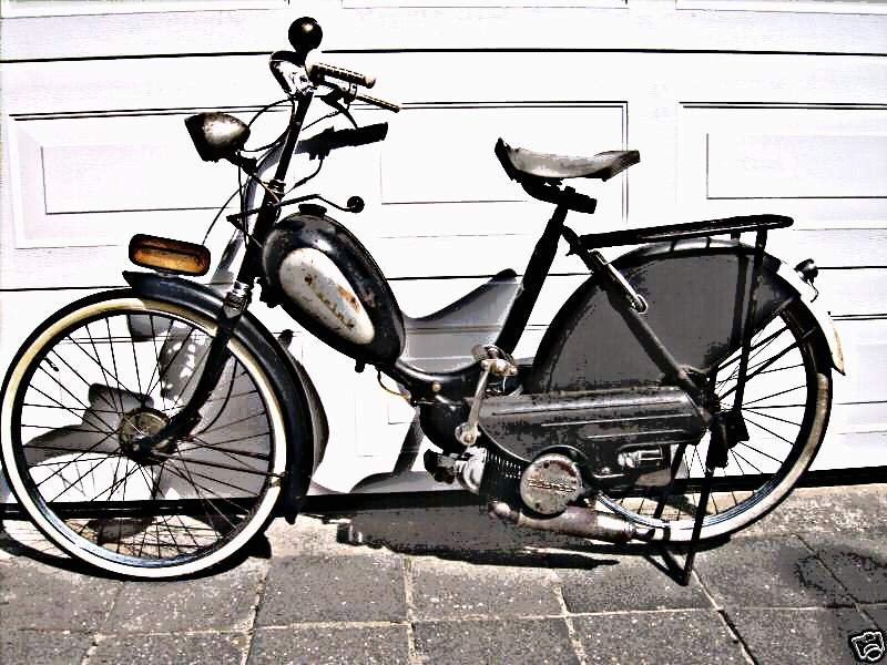 1957 Berini motorbike A4 Photo Print
