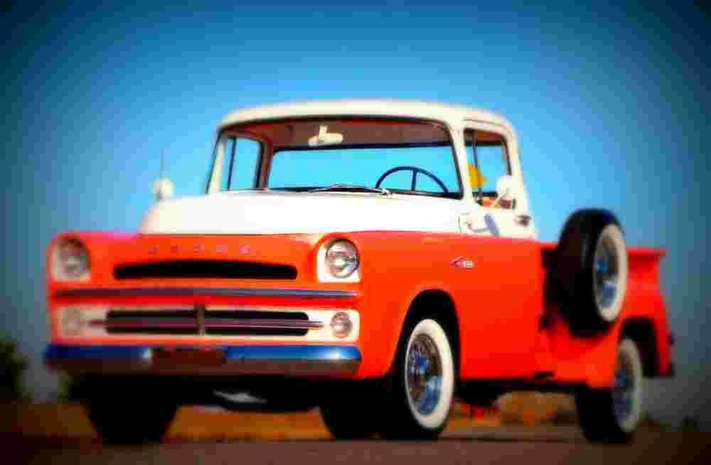1957 Dodge D100 Pickup A4 Photo Print