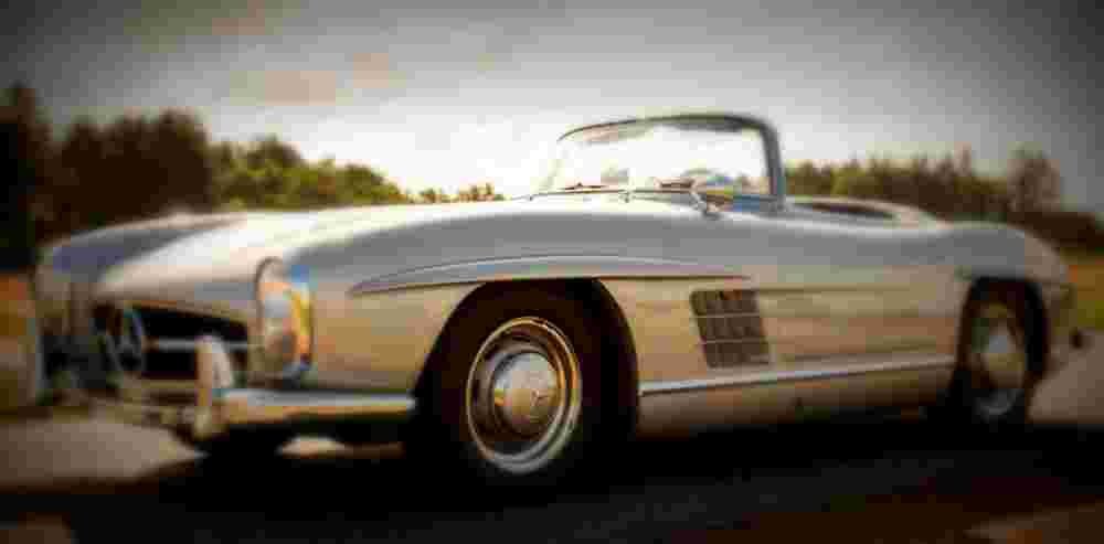 1957 Mercedes Benz 300 SL Roadster A4 Photo Print