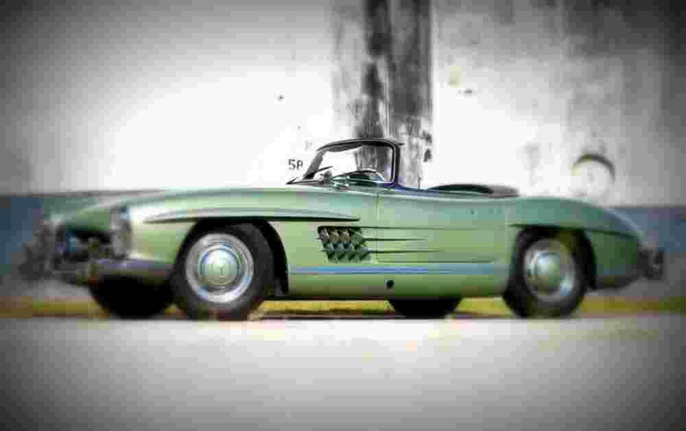 1957 Mercedes Benz 300SL Roadster A4 Photo Print