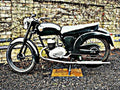 1957 francis barnett plover motorbike A4 Photo Print