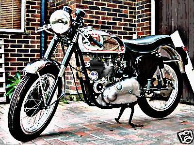 1957 goldstar motorbike A4 Photo Print
