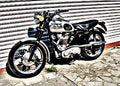 1957 trophy motorbike A4 Photo Print