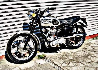 1957 trophy motorbike A4 Photo Print