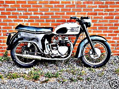 1958 3ta motorbike A4 Photo Print