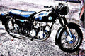 1958 Ajs 350 motorbike A4 Photo Print