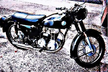 1958 Ajs 350 motorbike A4 Photo Print
