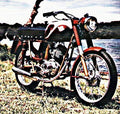 1958 Ducati 98Ts motorbike A4 Photo Print