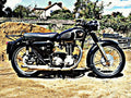 1958 matchless g3ls motorbike A4 Photo Print