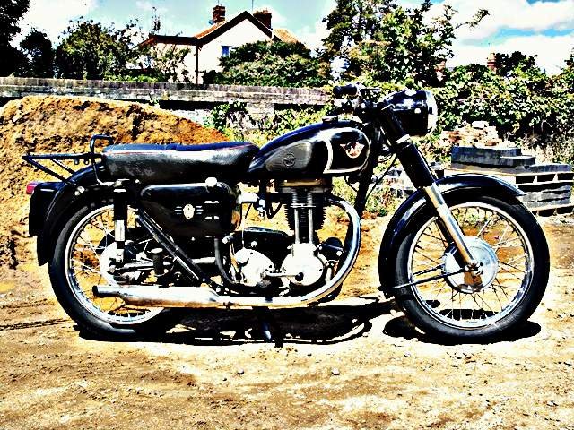 1958 matchless g3ls motorbike A4 Photo Print