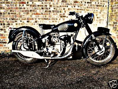 1958 sunbeam s8 motorbike A4 Photo Print