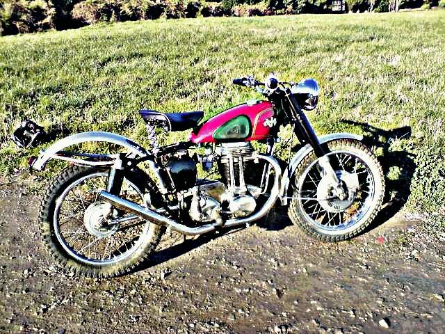 1959 Ajs 500 motorbike A4 Photo Print