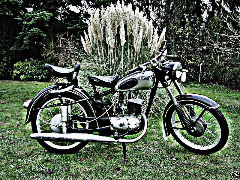 1959 Mz Rt125 motorbike A4 Photo Print