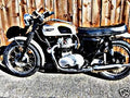 1959 Triumph T21 motorbike A4 Photo Print