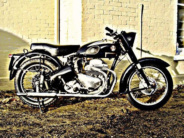 1959 ariel square four motorbike A4 Photo Print