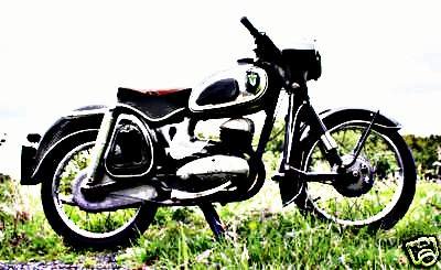 1959 dkw rt175 motorbike A4 Photo Print