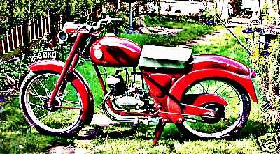 1959 james comet motorbike A4 Photo Print