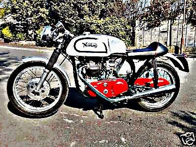 1959 norton dominator motorbike A4 Photo Print