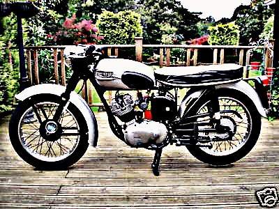 1959 tiger cub motorbike A4 Photo Print