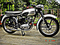 1959 triumph tiger cub motorbike A4 Photo Print