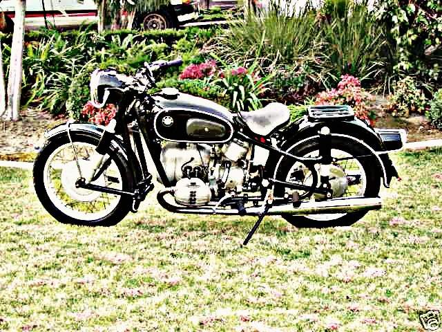 1960 Bmw R502 motorbike A4 Photo Print