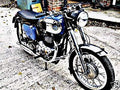 1960 ajs motorbike A4 Photo Print