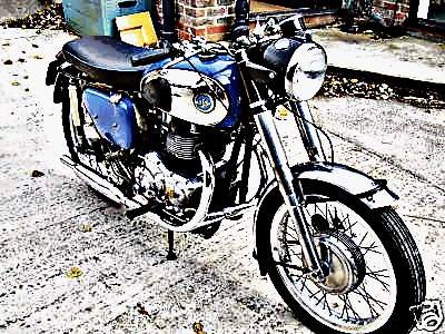 1960 ajs motorbike A4 Photo Print