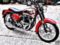1960 bsa a10 motorbike A4 Photo Print