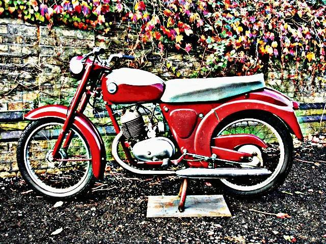 1960 james cadet motorbike A4 Photo Print