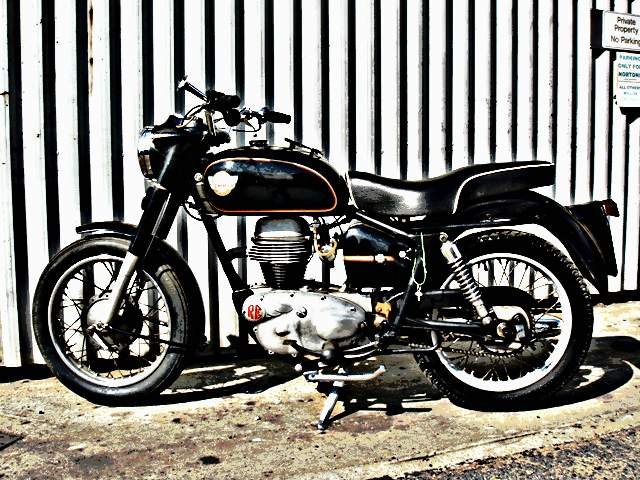 1960 royal enfield clipper motorbike A4 Photo Print