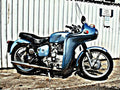1960 royal enfield meteor motorbike A4 Photo Print