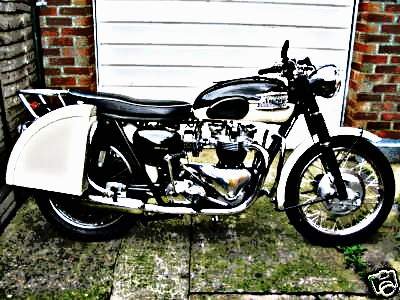 1960 triumph tiger motorbike A4 Photo Print