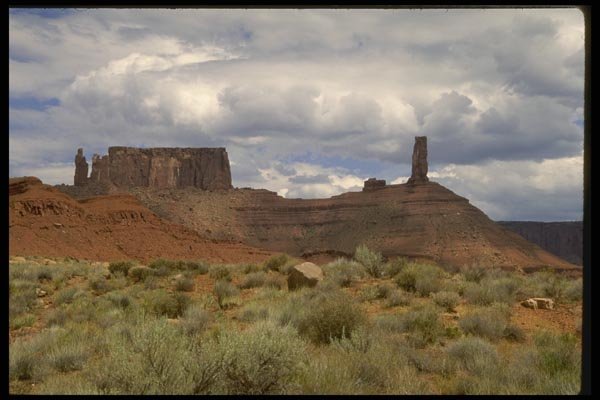 196016 Monument Valley Storm A4 Photo Print