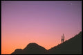 196035 Morning Star And Silver Moon A4 Photo Print