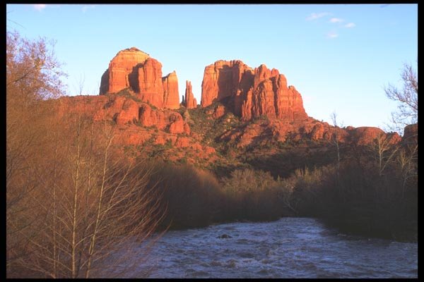 196044 Red Rock Crossing A4 Photo Print
