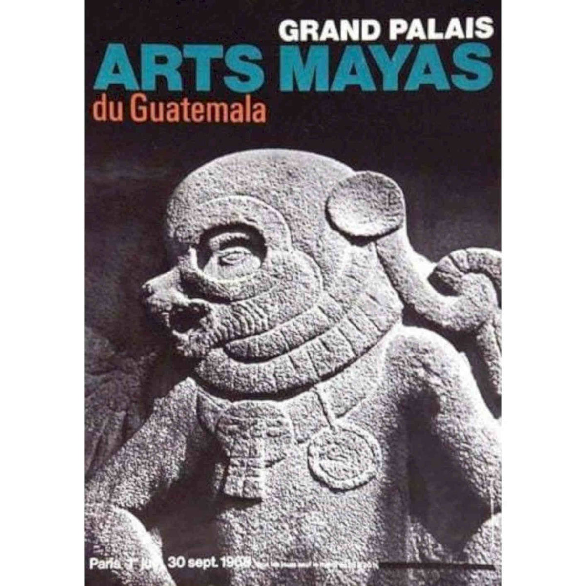 1960s Mayan Art Of Guatemala Paris Exhibition Vintage Retro Advert Poster A4 Ph