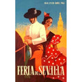 1960s Seville Festival Feria Sevilla Travel To Spain Re Vintage Retro Advert Po