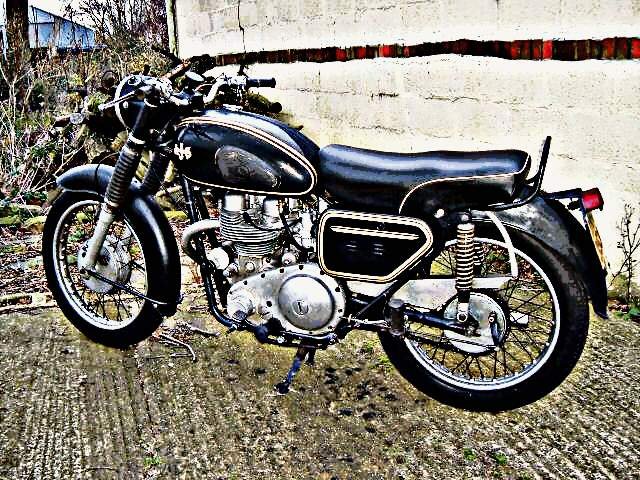 1961 Ajs Twin motorbike A4 Photo Print