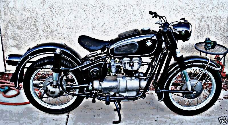 1961 Bmw R27 motorbike A4 Photo Print