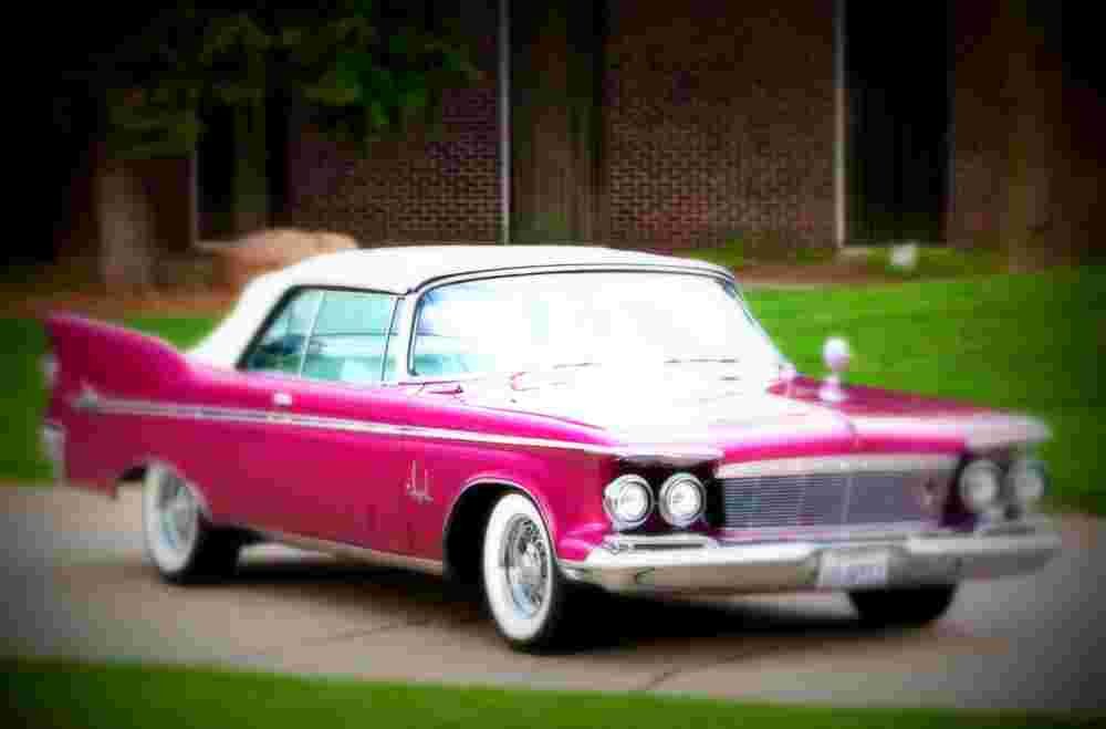 1961 Imperial Crown Convertible A4 Photo Print