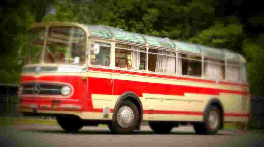 1961 Mercedes Benz Type O321H Bus A4 Photo Print